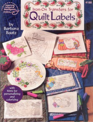 Iron-On Transfers for Quilt Labels