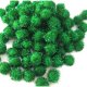 Glitter Pom Pom 20mm; Green 100p