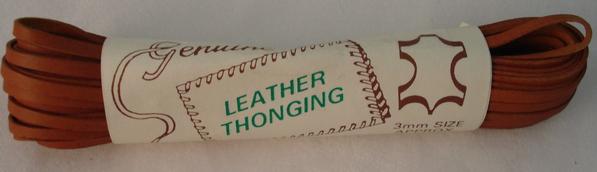 Leather Flat 3mm Roan 10m