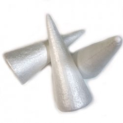 20 cm Polystyrene Foam Cone - Click Image to Close