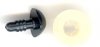 12mm D-Nose Black 20p