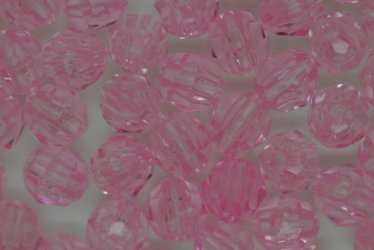 6mm Facet Tr Soft Pink 250g - Click Image to Close