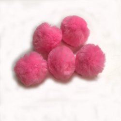 Pom Poms 38mm; Blossom Pink - Click Image to Close