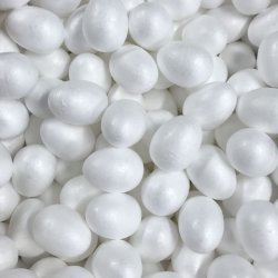 60mm White Polystyrene Foam Egg - Click Image to Close