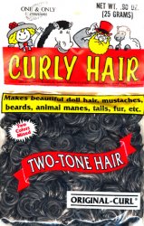 Maxi Curl Hair; Black/Grey - Click Image to Close