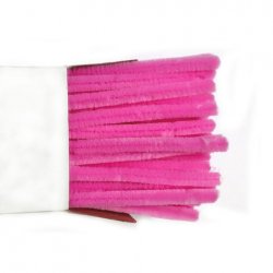 Chenille Sticks 12mm; Blossom Pink 100p - Click Image to Close