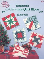 Templates for 63 Christmas Quilt Blocks - Click Image to Close