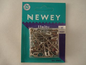 Safety Pins 45 Assorted - Click Image to Close