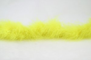Marabou Trim, Fluoro Yellow 1.82mtrs