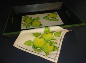 DecoArt Decor Napkin Green Apples - Click Image to Close