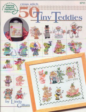Cross Stitch 50 Tiny Teddies