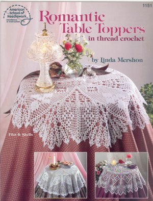 Romantic Table Toppers in thread crochet