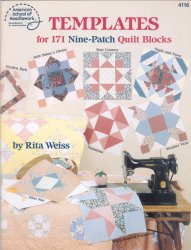 Templates for 171 Nine-Patch Quilt Blocks - Click Image to Close