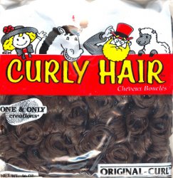 Maxi Curl Hair; Dark Brown - Click Image to Close