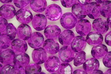Rondelle Tr Dk Amethyst 100g - Click Image to Close