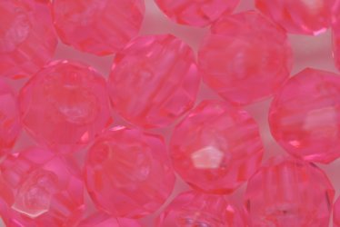 10mm Facet Tr Pink 250g - Click Image to Close