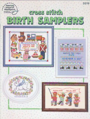 Cross Stitch Birth Samplers