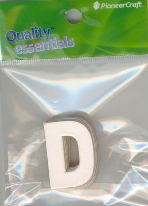 Set Small Alphabet (D)10 pack. Size 33x23mm