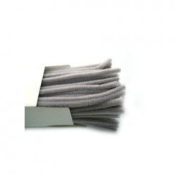 Chenille Sticks 12mm; Grey 100p - Click Image to Close