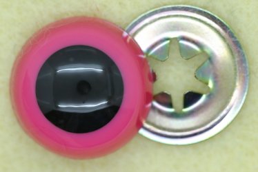 18mm Pink Cry Eye 50p - Click Image to Close