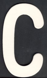 Upper Case Alphabet (C)1 piece - Click Image to Close