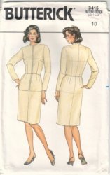 Butterick 3415 Size 6 Pattern - Click Image to Close