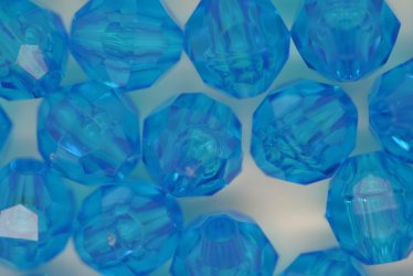 8mm Facet Tr Turquoise 250g - Click Image to Close