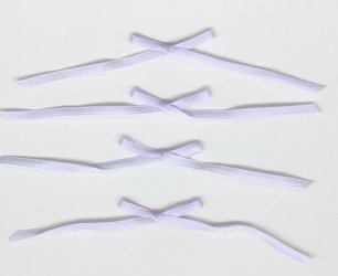 Satin Bows 3mm Lilac - Click Image to Close