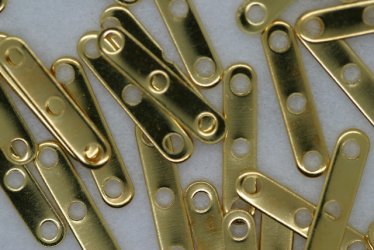 3 Hole Spacer Bar Gold - Click Image to Close