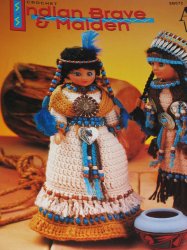 Crochet Indian Brave & Maiden - Click Image to Close