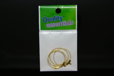 Ear Hoop 25mm Gold - Click Image to Close