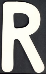Upper Case Alphabet (R)1 piece - Click Image to Close