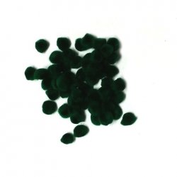 PomPoms 10mm; Emerald - Click Image to Close