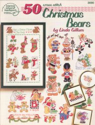 50 Cross Stitch Christmas Bears - Click Image to Close