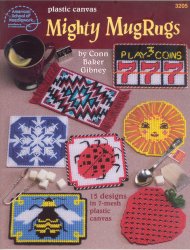 Plastic Canvas Mighty Mug Rugs - Click Image to Close