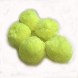 PomPoms 50mm; Yellow - Click Image to Close