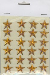 Adesive Acrylic Gold Stars - Click Image to Close