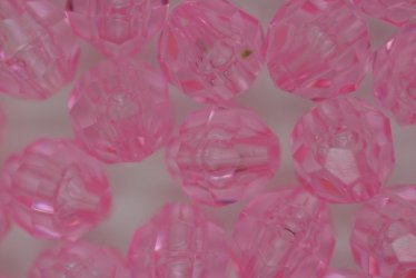 8mm Facet Tr Soft Pink 250g - Click Image to Close