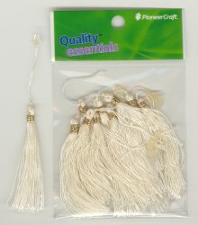 Tassels with Gold Tie 10p - Click Image to Close