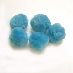 PomPoms 38mm; Turquoise - Click Image to Close