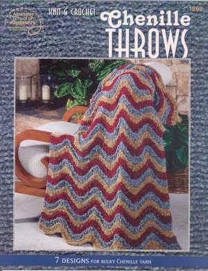 Knit & Crochet Chenille Throws