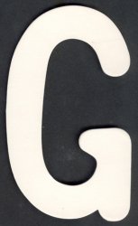 Upper Case Alphabet (G)1 piece - Click Image to Close