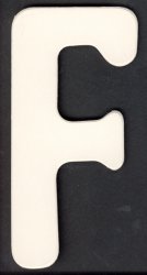 Upper Case Alphabet (F)1 piece - Click Image to Close