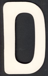 Upper Case Alphabet (D)1 piece - Click Image to Close
