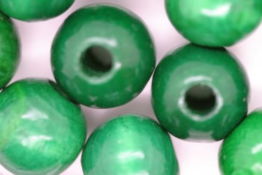 14mm W-Beads Green - Click Image to Close