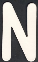 Upper Case Alphabet (N)1 piece - Click Image to Close