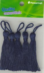 Tassels 70mm 76 Navy Blue - Click Image to Close
