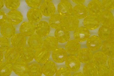 4mm Facet Tr Acid Yellow 100g - Click Image to Close