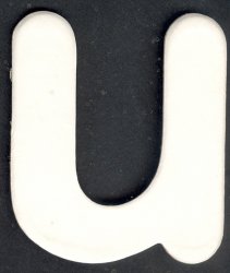 Lower Case Alphabet (u) 1 piece 6.5cm x 7.7cm - Click Image to Close