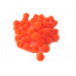 PomPoms 20mm; Orange - Click Image to Close